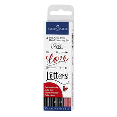 Penna Pitt Artist Pen, Set 4, (S, M, 1.5, B)