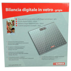 BILANCIA DIGITALE IN VETRO - GRIGIO