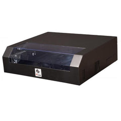 EQUIP ESF-05-B - ARMADIO DI RETE A PARETE Slim Flex 19", 5U, 500x475mm, con porta frontale in acciaio, assemblato, RAL9005 nero