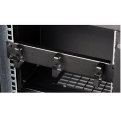EQUIP - PANNELLO PASSA CAVI a 3 ANELLI, 10" 1U, Nero