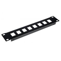 EQUIP - PATCH PANEL 8-PORTE KEYSTONE 10", 1U, NERO