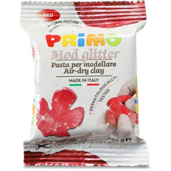 PASTA PER MODELLARE 250GR - ROSSO GLITTER