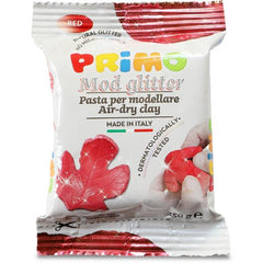 PASTA PER MODELLARE 250GR - ROSSO GLITTER