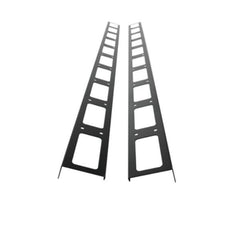 COPPIA CANALA VERTICALE GESTIONE CAVI 48U CON 10 ANELLI