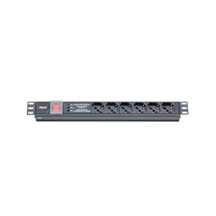 PDU 1U 6 PRESE UNIVERSALE CON INTERRUTTORE DI PROTEZIONE