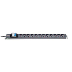 PDU 1U 12 PRESE UNIVERSALE CON INTERRUTTORE MAGNETICO