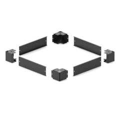 Kit zoccolo H100mm per Armadi a pavimento Serie Network e Server L600 x P600 nero