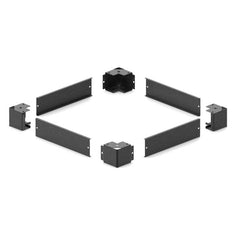 Kit zoccolo H100mm per Armadi a pavimento Serie Network e Server L800 x P1000 nero