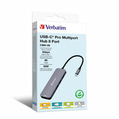 USB C Pro multiporte HUB 8 IN 1 HDMI 8K PD 85W