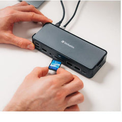 Docking Station USB C PRO 15 IN 1 HDMI 8K PD 80W