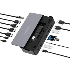 Docking station USB C 15 IN 1 HDMI con SLOT SSD 8K PD80W