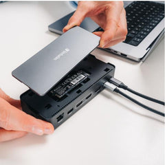 Docking station USB C 15 IN 1 HDMI con SLOT SSD 8K PD80W