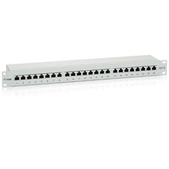 EQUIP - PATCH PANEL 24-PORTE CAT.6 SCHERMATO 1U 19", Grigio Chiaro