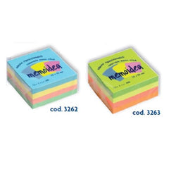 CUBO 75X75 COLORI NEON ASS  400 FG MEMOIDEA