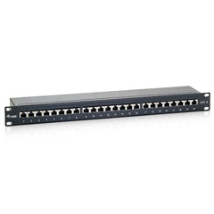 EQUIP - PATCH PANEL 24.PORTE CAT.6 PREMIUM SCHERMATO 19" 1U, Nero