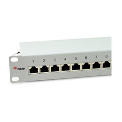 EQUIP - PATCH PANEL 12-PORTE CAT.6A SCHERMATO, 1U 10" - Grigio chiaro
