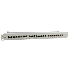 EQUIP - PATCH PANEL 24-PORTE CAT.6A SCHERMATO, 1U 19" - Grigio chiaro