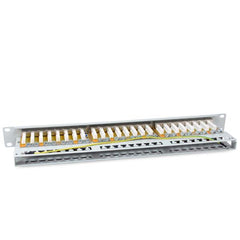 EQUIP - PATCH PANEL 48-PORTE CAT.6a SCHERMATO, 1U 19" - Grigio chiaro