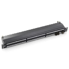 EQUIP - PATCH PANEL 24-PORTE CAT.6a PREMIUM SCHERMATO 1U 19", NERO