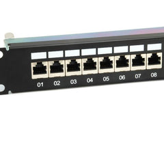 EQUIP - PATCH PANEL 24-PORTE CAT.6a SCHERMATO 1U 19", Nero