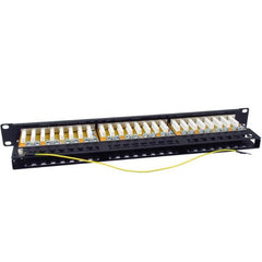 EQUIP - PATCH PANEL 48-PORTE CAT.6a SCHERMATO, 1U 19" - Nero