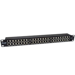 EQUIP - PATCH PANEL 48-PORTE CAT.6a SCHERMATO, 1U 19" - Nero