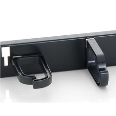 EQUIP - PANNELLO PASSA CAVI a 5 ANELLI, 19" 1U, Nero