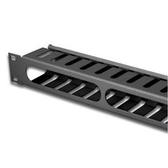 EQUIP - PANNELLO PASSA CAVI 19" 1U, Nero