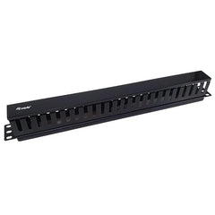 EQUIP - PANNELLO PASSA CAVI 19" 1U, Plastica, Nero