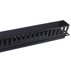 EQUIP - PANNELLO PASSA CAVI 19" 1U, Plastica, Nero