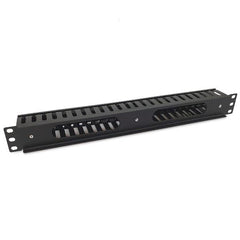EQUIP - PANNELLO PASSA CAVI 19" 1U, Plastica, Nero