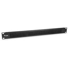 EQUIP - BRUSH PANEL PREMIUM 19" 1U, Acciaio, Nero