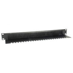 EQUIP - BRUSH PANEL PREMIUM 19" 1U, Acciaio, Nero
