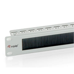 EQUIP - BRUSH PANEL PREMIUM 19" 1U, Acciaio, Grigio Chiaro