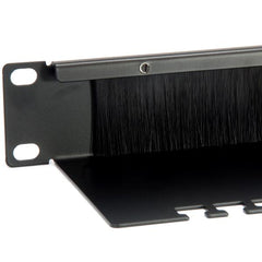 EQUIP - BRUSH PANEL 1U 19", Nero