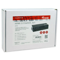 EQUIP - SWITCH HDMI 2.0 4K/60Hz, 5xIN + 1xOUT
