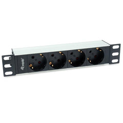 EQUIP - MULTIPRESA 4-BAY SCHUKO, 10", Alluminio