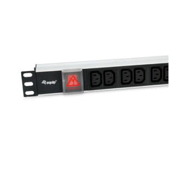 EQUIP - MULTIPRESA 12-BAY IEC 60320 C13, 19" 1U, Alluminio