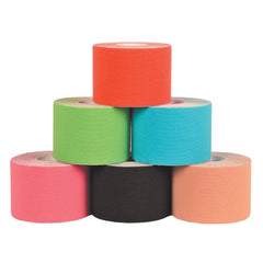 TAPING KINESIOLOGIA 5 m x 5 cm - mix 6 colori - 6 PEZZI
