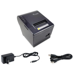 EQUIP - Stampante termica POS per ricevute da 58mm con taglierina automatica, connessione USB/Ethernet/cassa
