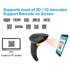 EQUIP - SCANNER CODICI A BARRE 2D WIRELESS Dual Mode 2.4GHz + Bluetooth con Stand