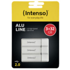 Chiavetta USB 2.0 Intenso Alu Line da 32GB. confezione da 3 pz.