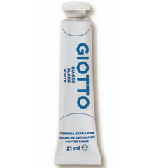 Giotto Tempera Extra in tubetto - confezione 6 pz Bianco