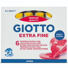 Giotto tempera Extra in tubetto, 6 PZ colore Giallo Primario