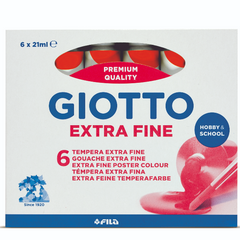 Giotto Tempera Extra in tubetto - confezione 6 pz Rosso Carminio