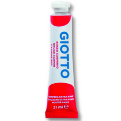 Giotto Tempera Extra in tubetto - confezione 6 pz Rosso Carminio
