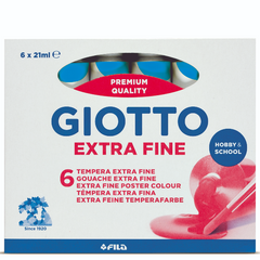 Giotto Tempera Extra in tubetto - confezione 6 pz Cyano