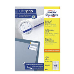 Etichette universali con ultragrip, 48,5 x 16,9 mm