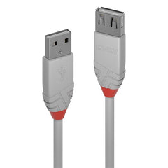 PROLUNGA USB 2.0 TIPO A GRIGIO, 2M