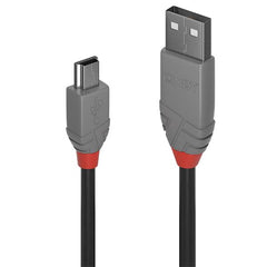 CAVO USB 2.0 TIPO A/mini B NERO, 5M